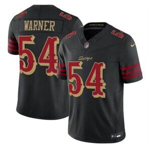 Mens Youths Fred Warner Black Jersey Vapor Stitched